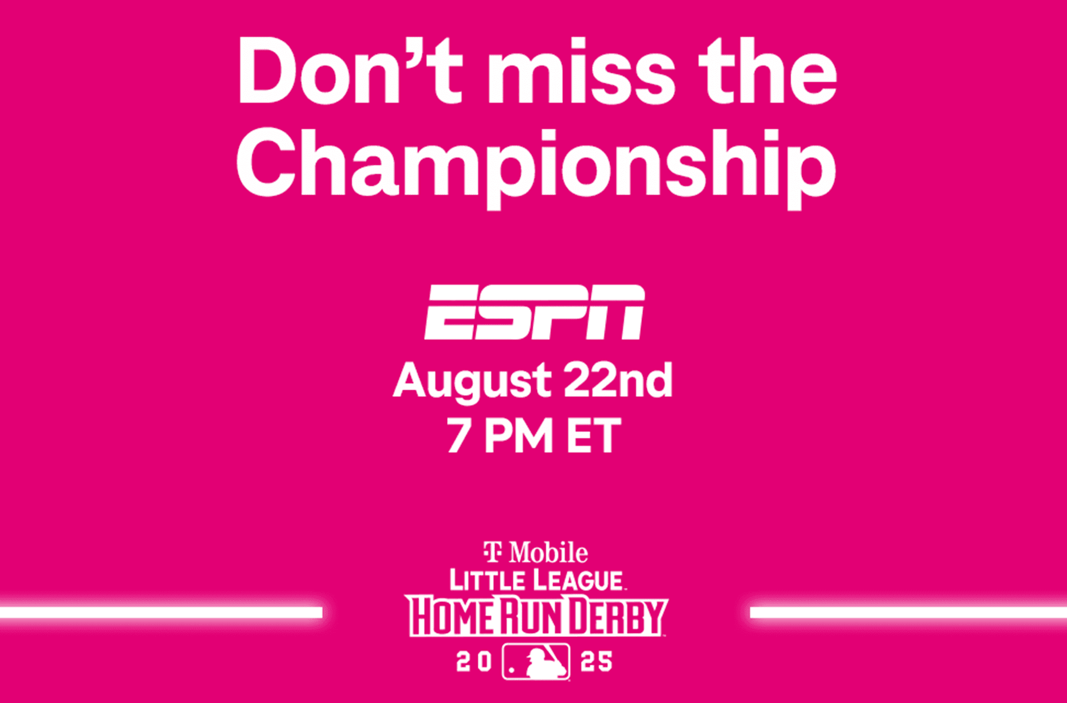 Top Sluggers Set to Compete in 2025 T-Mobile Little League Home Run Derby Championship in Williamsport