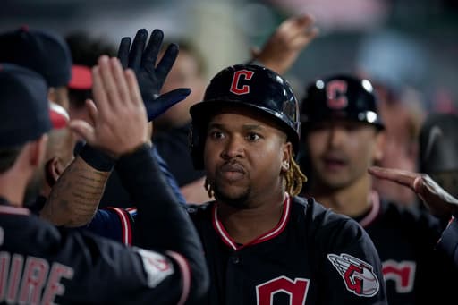 José Ramírez hits 3 homers to lead the Cleveland Guardians past the Angels, 8-6