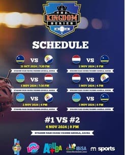 2024 Aruba Kingdom Series Schedule Announced