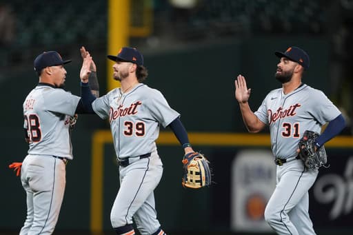 Greene homers as the Tigers use fast start to beat Mariners 9-6 for 1st win of the season
