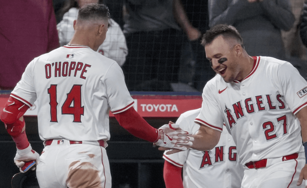 Trout and O’Hoppe homer in 7-run fifth inning to power Angels past Guardians 10-4