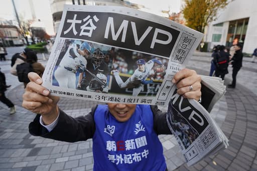 Shohei Ohtani’s fourth MVP award sparks celebrations in Japan