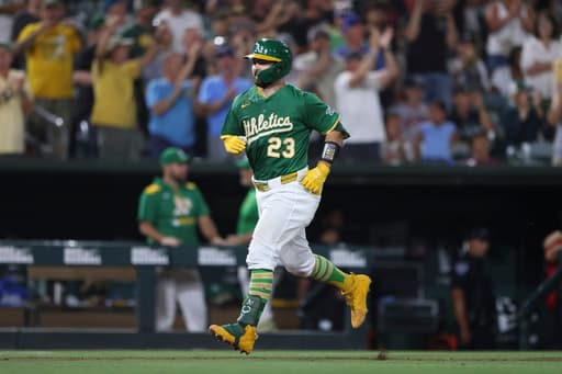 Shea Langeliers hits 2nd career grand slam to help power Athletics to 8-3 win over the Tigers