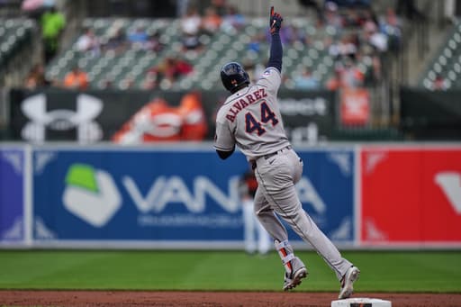 Yordan Alvarez and Cam Smith power the Astros past the Orioles 11-5 for a doubleheader split