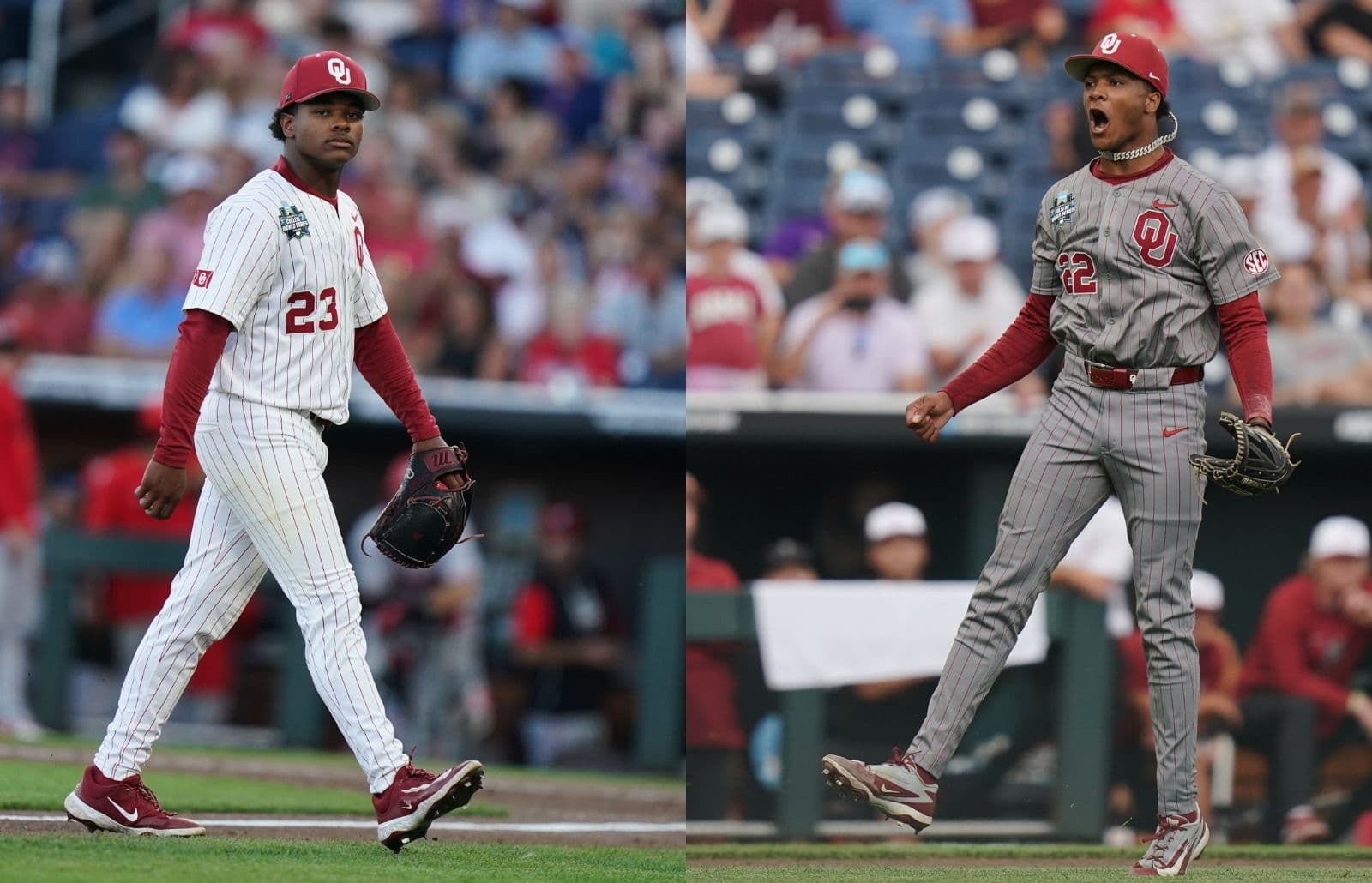 Xander and LJ Mercurius Shine in College World Series Pitching Performances Against Georgia