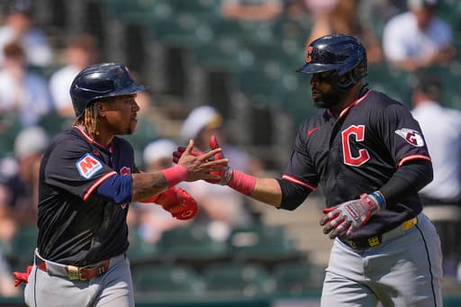 Carlos Santana homers to help the Guardians top the White Sox 4-2 in doubleheader opener