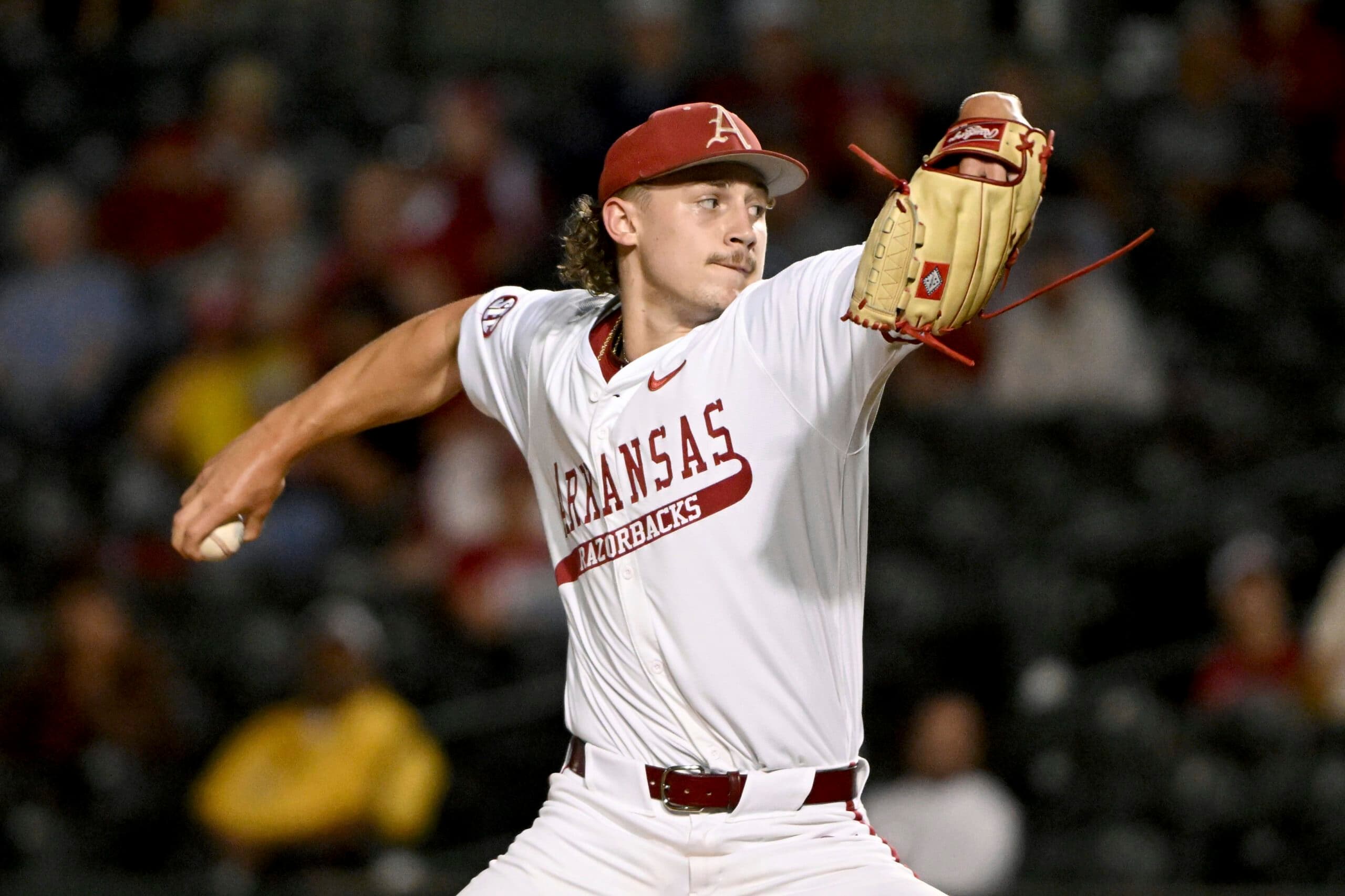 Arkansas Pitcher Carson Wiggins is a Top 100 2026 MLB Draft Prospect