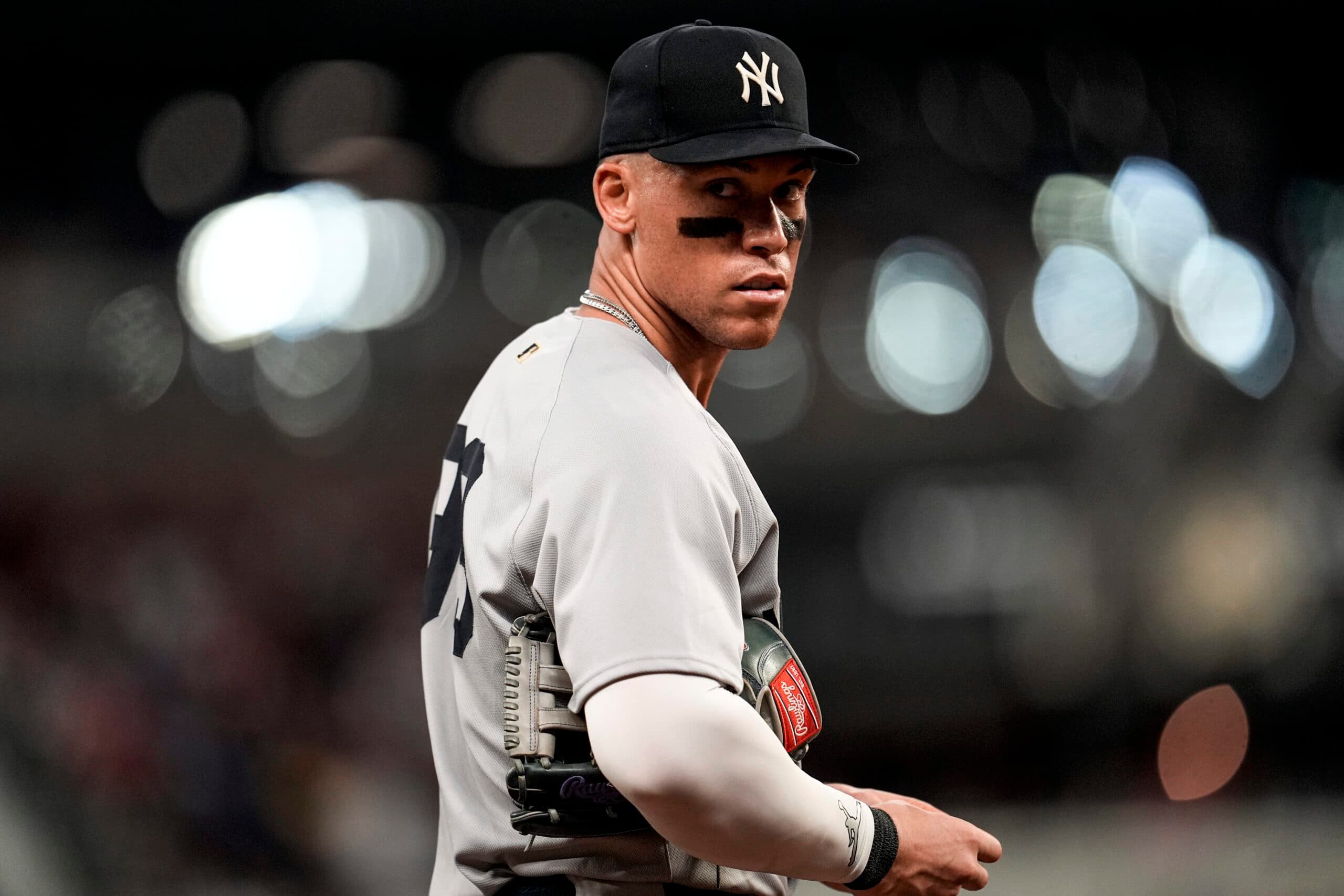Aaron Judge is out for the Yankees’ game against the Phillies because of an elbow injury