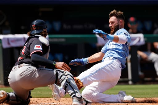 Cameron escapes bases-loaded jam in first, Garcia homers to lead Royals to 4-1 win over Guardians