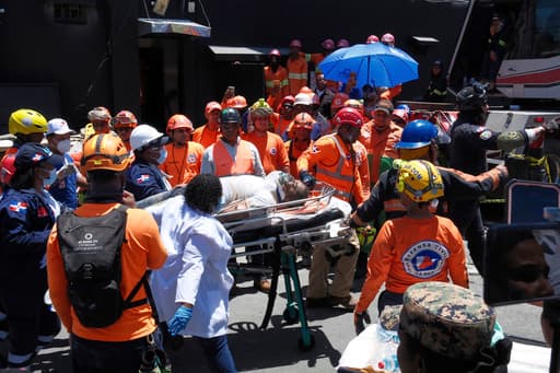 The roof collapses at a Dominican Republic nightclub, killing at least 79 people