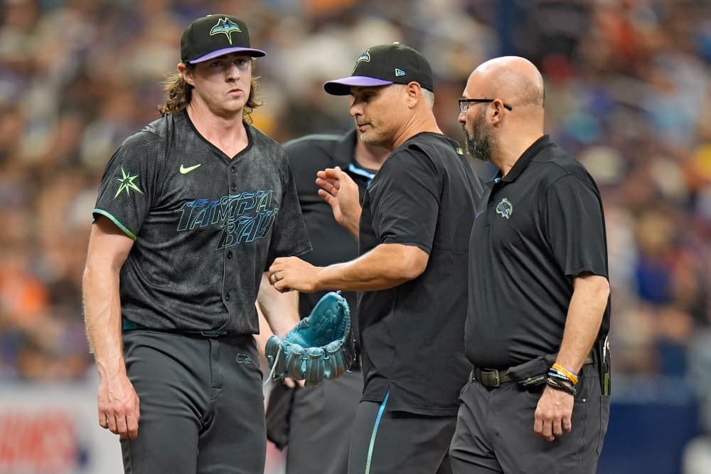 Rays starting pitcher Ryan Pepiot placed on 15-day IL with bruised lower left leg