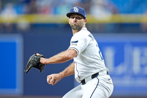 Nick Martinez goes 7 innings, Ben Williamson and Nick Fortes hit RBI doubles, Rays beat Red Sox 4-3