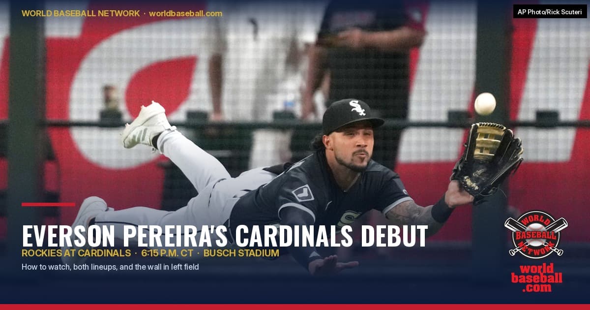 Rockies vs. Cardinals Today: How to Watch Everson Pereira’s Cardinals Debut