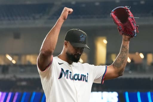 Alcantara sets Marlins’ career strikeouts record in 6-4 win over Rangers