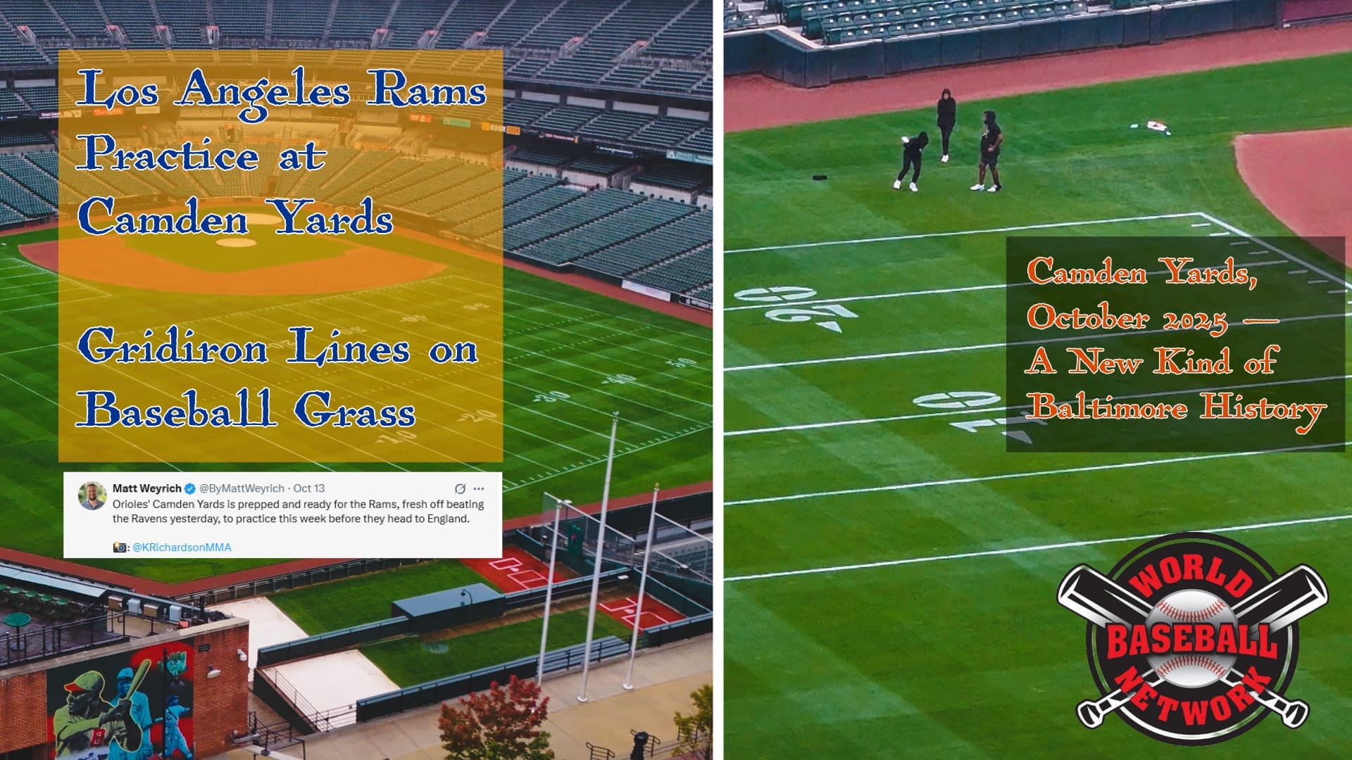 Los Angeles Rams Practice At Camden Yards Highlights Baltimore’s New Cross-Sport Era