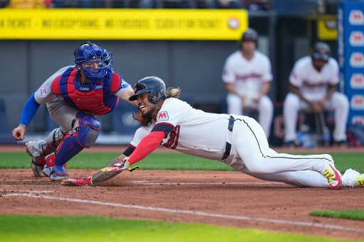 Home runs by DeLauter and Arias in 7th inning propel Guardians to 4-1 victory over Cubs