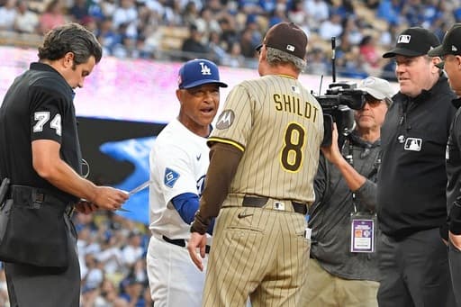 Dodgers snap Padres’ win streak, tie for first in NL West