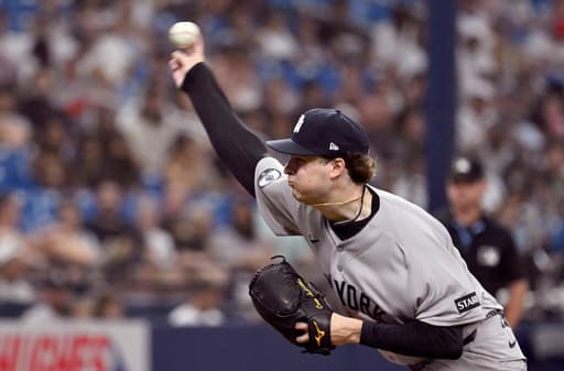 Caballero hits 2 homers, Schlittler pitches 8 innings as the Yankees beat the Rays 5-1