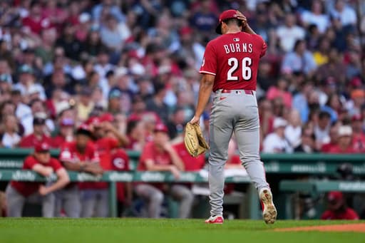 Reds phenom Chase Burns can’t get out of 1st inning in 2nd start after memorable MLB debut