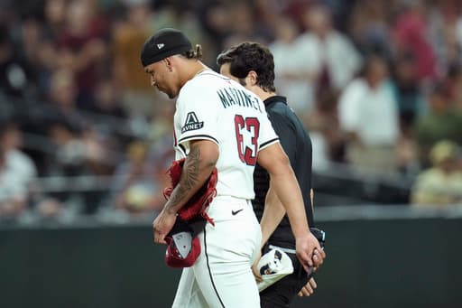 Diamondbacks place reliever Martinez on injured list with sprained pitching elbow