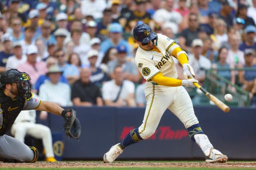 Brewers beat the Pirates 12-5 to extend their winning streak to 12 games