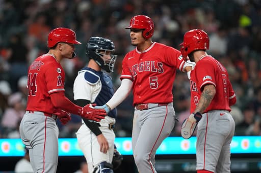 Vaughn Grissom’s grand slam, 6 RBIs lead Angels over Tigers, 10-6