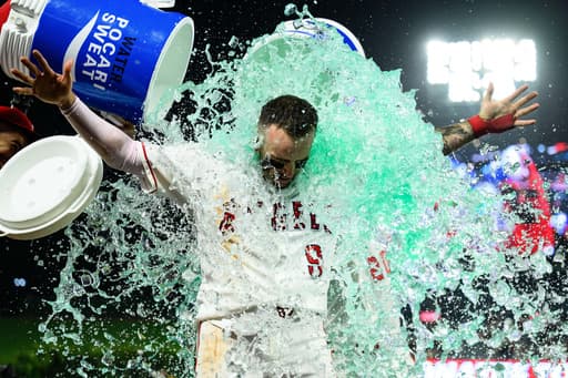 Ginn loses no-hitter in 9th and then the game when Neto’s 2-run homer gives Angels 2-1 win over A’s