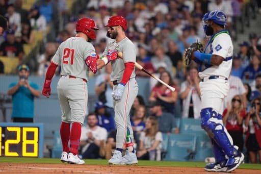Phillies clinch NL East title in wild 10th-inning comeback against Dodgers