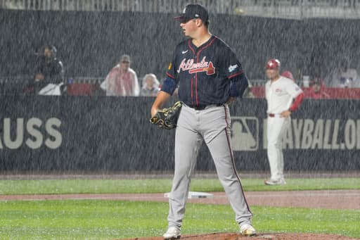 History delayed by rain! The MLB Speedway Classic at Bristol suspended for Braves and Reds
