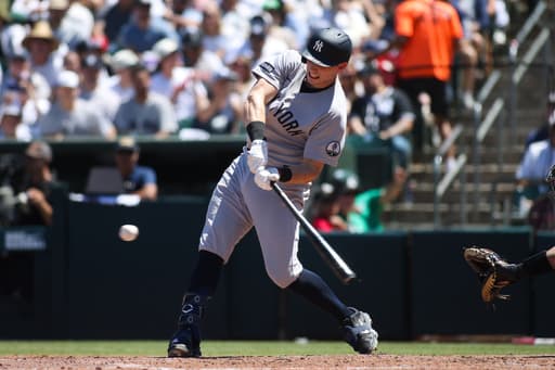 The Yankees use a 13-run 3rd inning to beat the Athletics 13-8