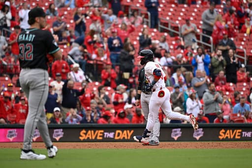 Masyn Winn homers to help Cardinals beat Diamondbacks 4-3 for 3-game sweep