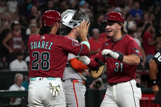 McCarthy, Gurriel go deep as D-backs hit 4 homers in 8-2 win over the sliding Giants