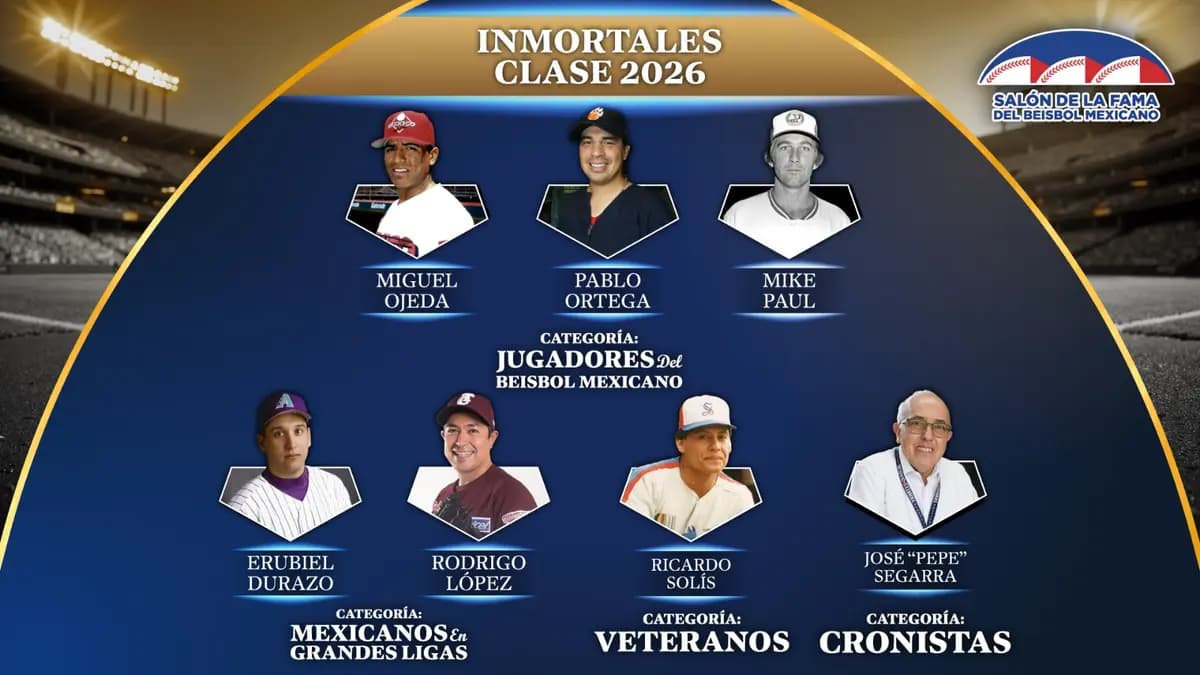 Mexican Baseball Hall of Fame Elects Seven New Members In Class of 2026