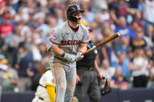 Bazzana’s 7th-inning homer helps lift Guardians past Brewers 4-2