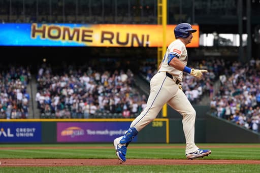 Raleigh matches Mantle, M’s beat Angels, take sole possession of AL West lead with 9th win in row