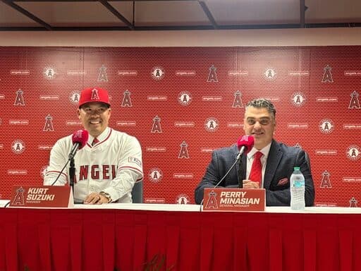 Kurt Suzuki is thrilled to be a first-time manager with the Angels, even on a 1-year contract