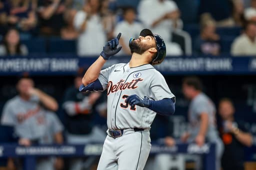Torres, Pérez and Greene go deep to back Flaherty as Tigers beat Rays 8-0