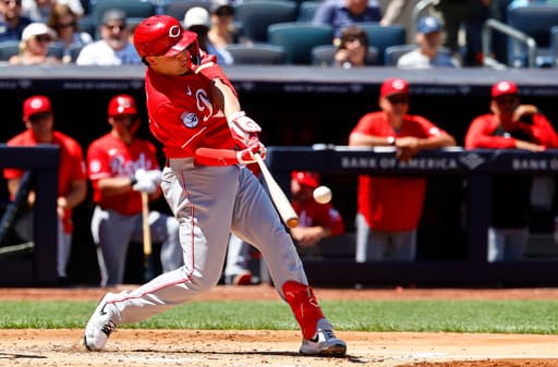 Sal Stewart ties career high with six RBIs and Reds rout Yankees 10-2