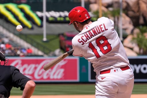 Trout ties Anderson with 796th extra-base hit, Schanuel drives in 4 runs as Angels beat Toronto 7-3