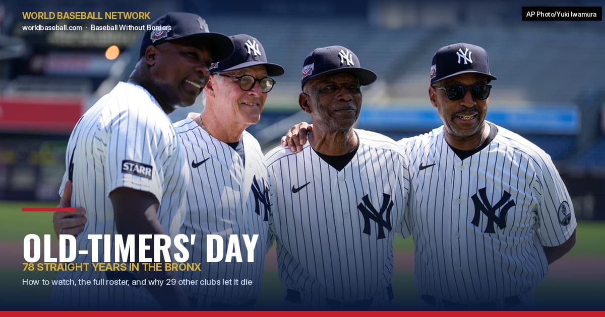 Yankees Old-Timers’ Day 2026: How to Watch, Roster, and Why It’s Nearly Extinct