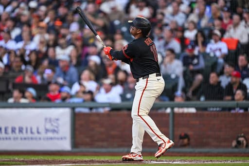 Rafael Devers homers twice and drives in 4 as Giants blank Braves 5-0 behind Logan Webb
