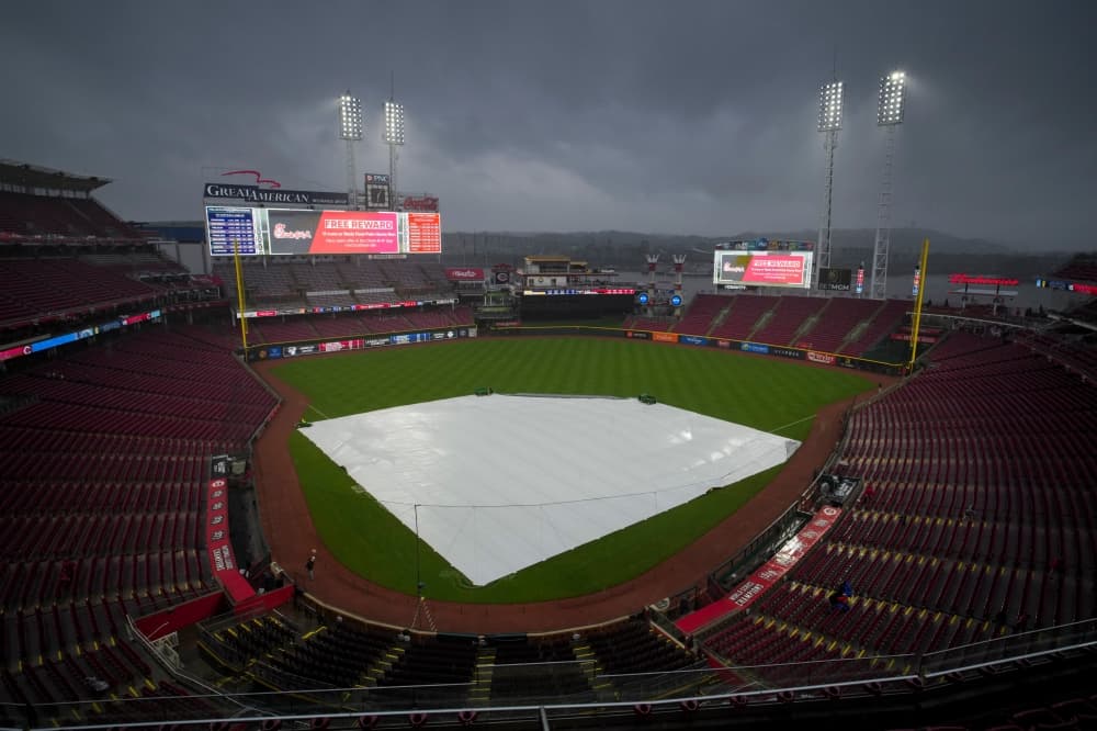 Reds-Brewers game washed out by heavy rain in Cincy, rescheduled for Aug. 30
