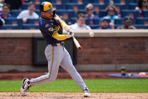 Joey Ortiz hits tiebreaking slam and Brewers beat reeling Mets 7-2 in 1st game of twinbill