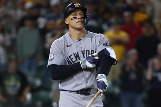 Yankees slugger Aaron Judge out of lineup with bone bruise in right rib and may miss a few days