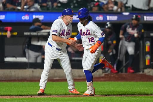 Francisco Lindor homers twice and drives in 6 as Mets pull away for 14-3 rout of Braves