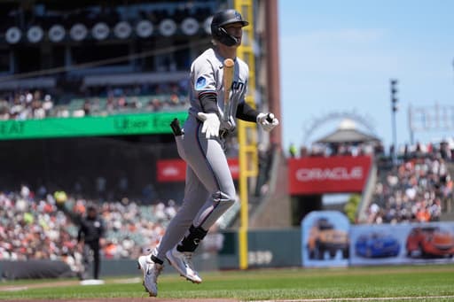 Stowers, Ramírez go deep as Marlins top Giants 12-5 to complete series sweep