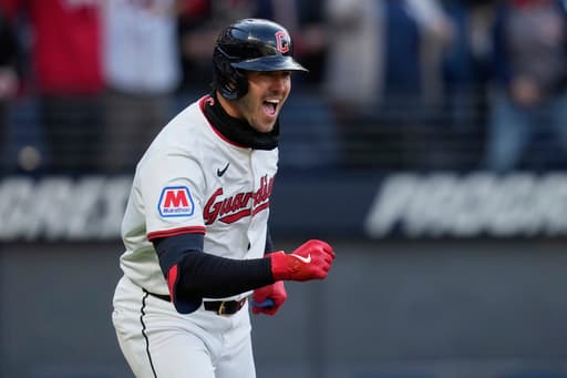 Nolan Jones draws walk with bases-loaded to give Guardians 1-0 victory over White Sox in home opener