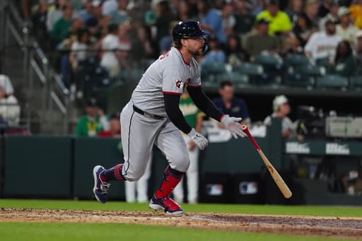 Hoskins and DeLauter power the Guardians past the Athletics 8-5