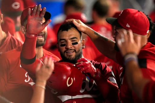 Greene has 12 Ks, Marte hits a HR and drives in 2 as Reds beat Angels 6-4