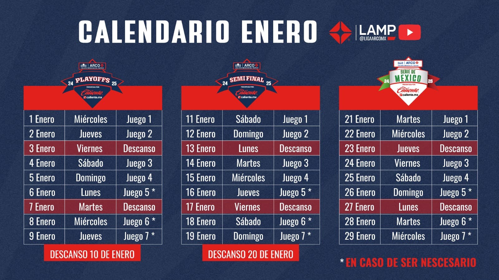 2024-25 Liga ARCO Mexicana del Pacifico Playoff Schedule Packed with Intriguing Matchups